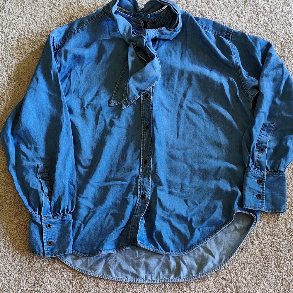 Men's Blue Denim Shirt